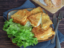 Mozzarella in carrozza (mozzarella en carrosse)
