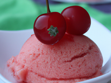 Sorbet à la cerise!
