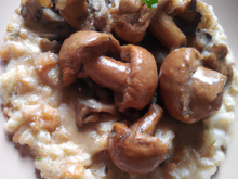 Risotto aux cèpes et à l'églefin