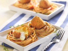 Nids de Spaghetti au cœur coulant