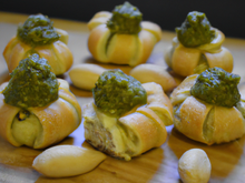 Mini pâtes et pesto frais