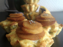 Muffins pommes de terre et boudin noir