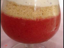 Verrine d'amande et Framboise