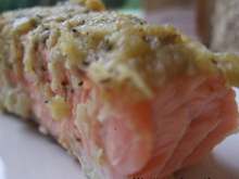 Saumon en croûte d'amandes
