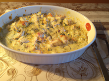 Cassolette de poulet à la crème de Chaume