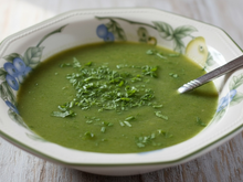 Potage de poireaux et oseille