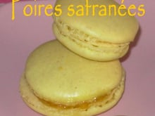 Macarons poires safranées