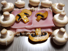 Serpentini jambon et champignons