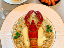 Homard Breton  et son risotto de pâte au Champagne