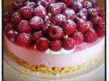 Bavarois framboise maison