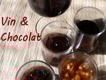Variations de ganaches noires et accords chocolat-vin