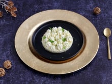 Entremet de riz au lait de coco et crème fouettée mascarpone citron vert
