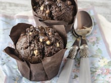 Muffins chocolat noisettes