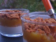 Blanc-manger coco, compote de mangue