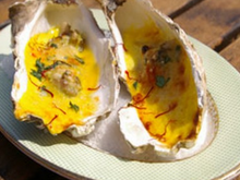 Huîtres chaudes au safran