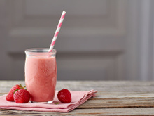 Smoothie fraises et fromage blanc