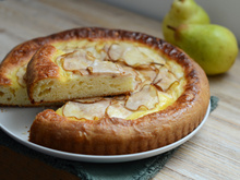 Tarte briochée aux poires