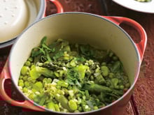 Daube printanière aux perles vertes