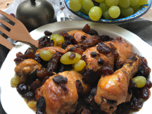 Chapon aux raisins
