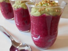 Verrine betterave rouge & avocat