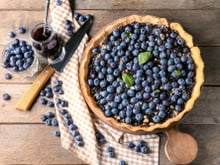 Tarte aux myrtilles traditionnelle