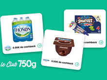 Club 750g : voici les 3 offres de la semaine pour récupérer de l’argent sur l’achat de glace, de crèmes dessert et d’eau minérale !