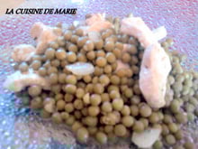 Poêlée de dinde aux petits pois