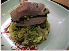 Rôti de magrets de canard farci