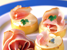 Délice de poire au jambon - roquefort