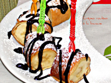 Crêpes roulées à la banane