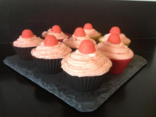 Cupcakes fraises Tagada