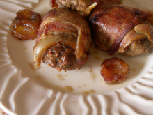 Pintade chaponnée farcie aux marrons