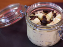 Banane façon stracciatella au Companion