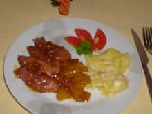 Magret de canard aux mangues