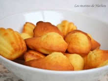 Madeleines à la vanille et au lait