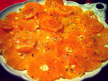 Salade d'oranges aux épices