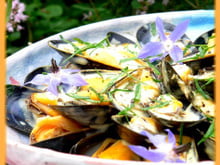 Salade de moules de bouchot, sauce légère au curry