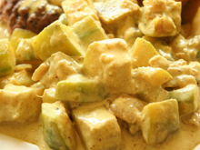 Wok de courgettes au curry
