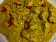 Poulet au curry jaune