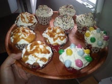 Cupcake à la crème et au caramel