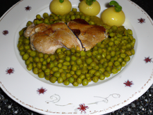 Dinde aux petits pois