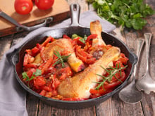 Poulet basquaise au Monsieur Cuisine