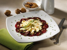 Carpaccio de betteraves aux Pommes de Savoie