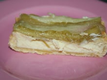 Tarte douceur à la rhubarbe
