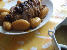 Rôti de porc aux pruneaux
