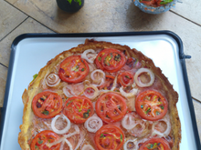 Tarte du soleil tomates oignons