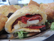 Roulés d'omelette aux poivrons