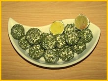 Billes de raisin au Chavroux et ciboulette