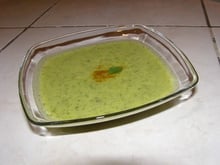 Velouté de courgettes au curry
