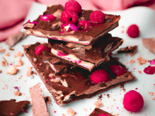 Croustillant chocolat framboise